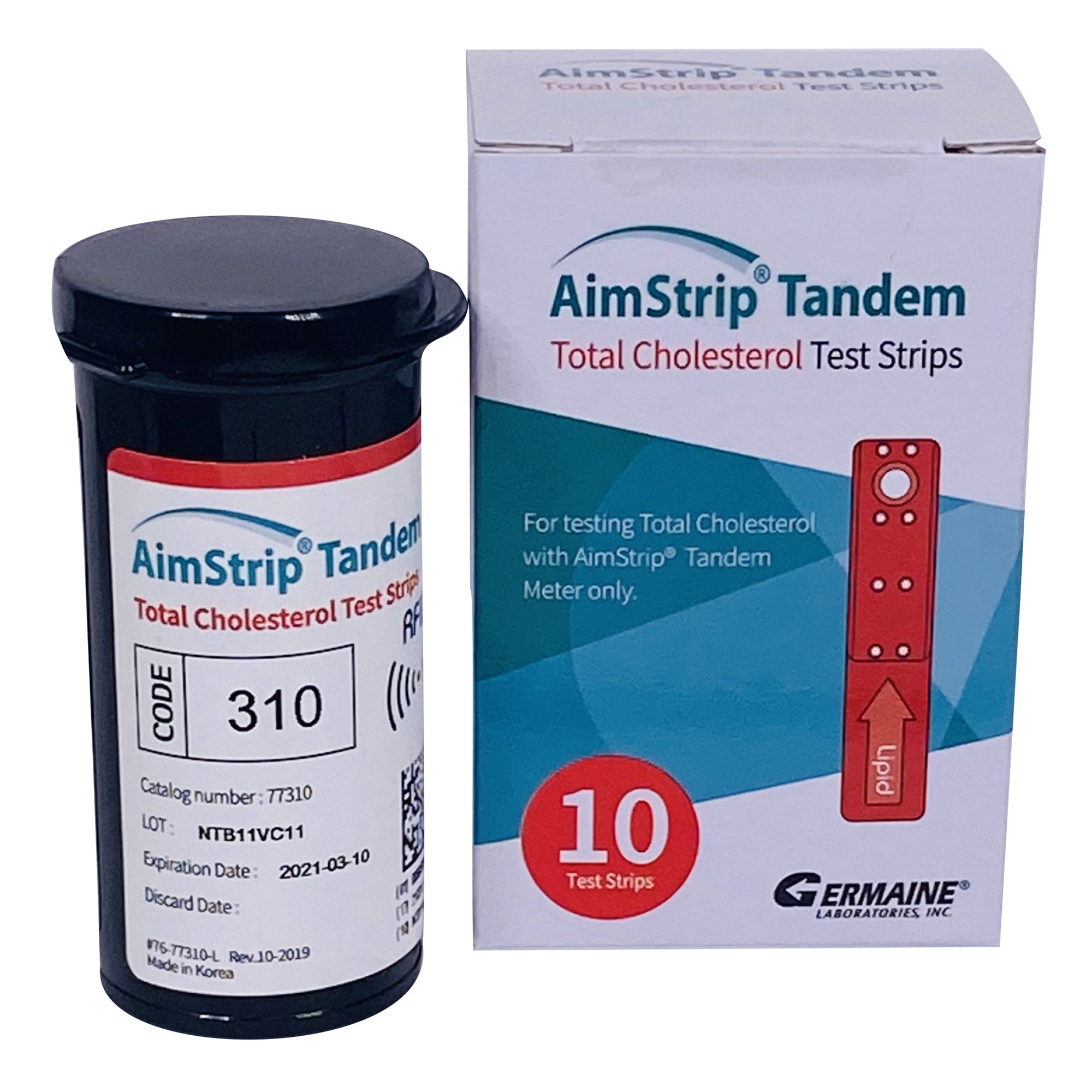 Reagent Test Strip AimStrip® Tandem Diabetes Man .. .  .  